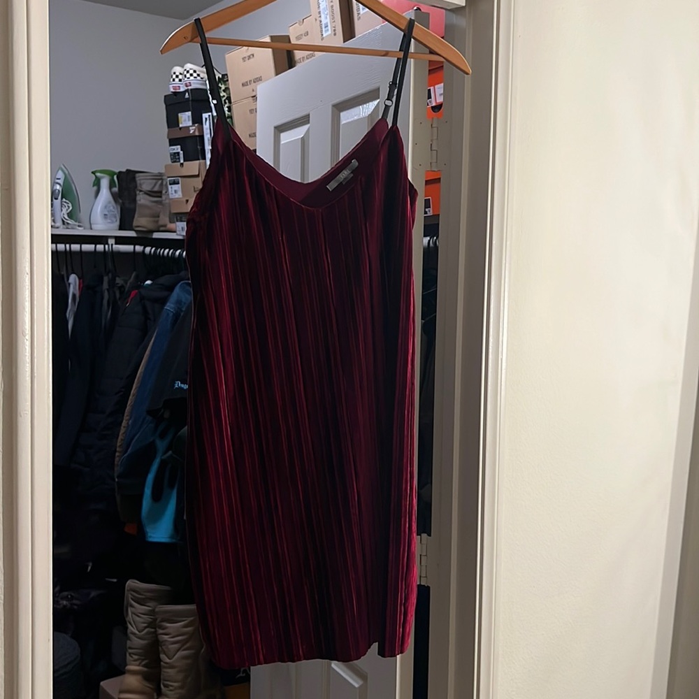 Burgundy Velvet dress